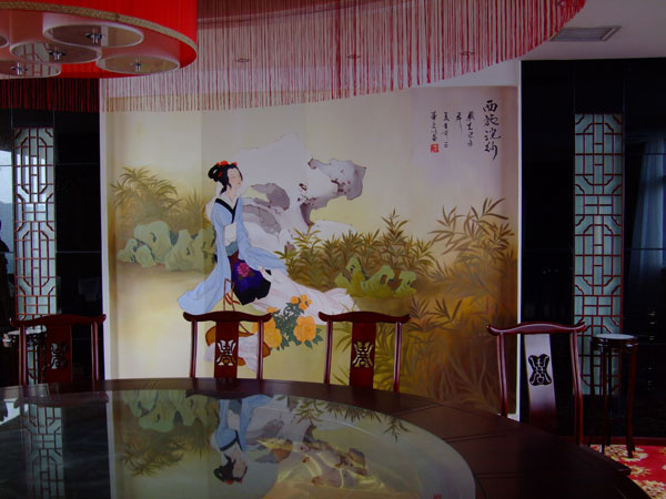 長沙馨悅酒店壁畫、墻繪
