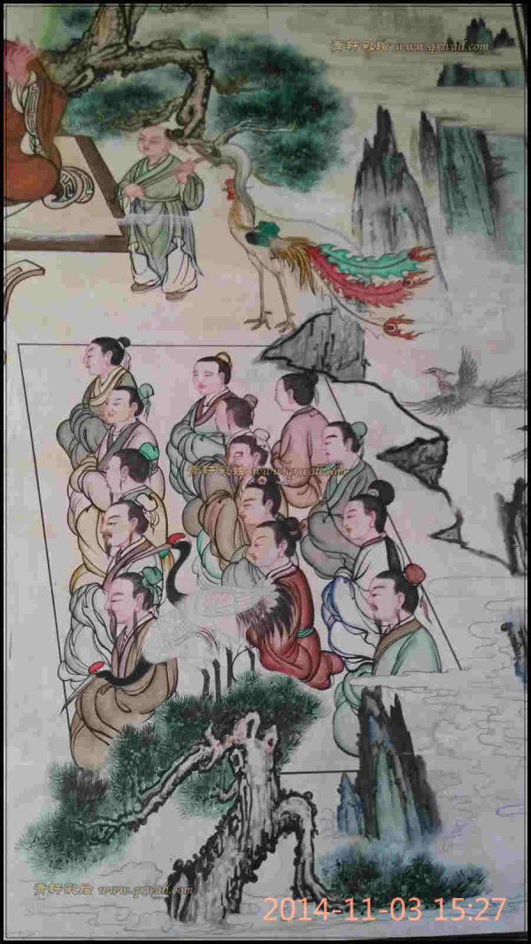 壁畫局部【修道的弟子】
