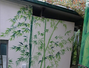 長沙生態(tài)動物園熊貓館墻繪