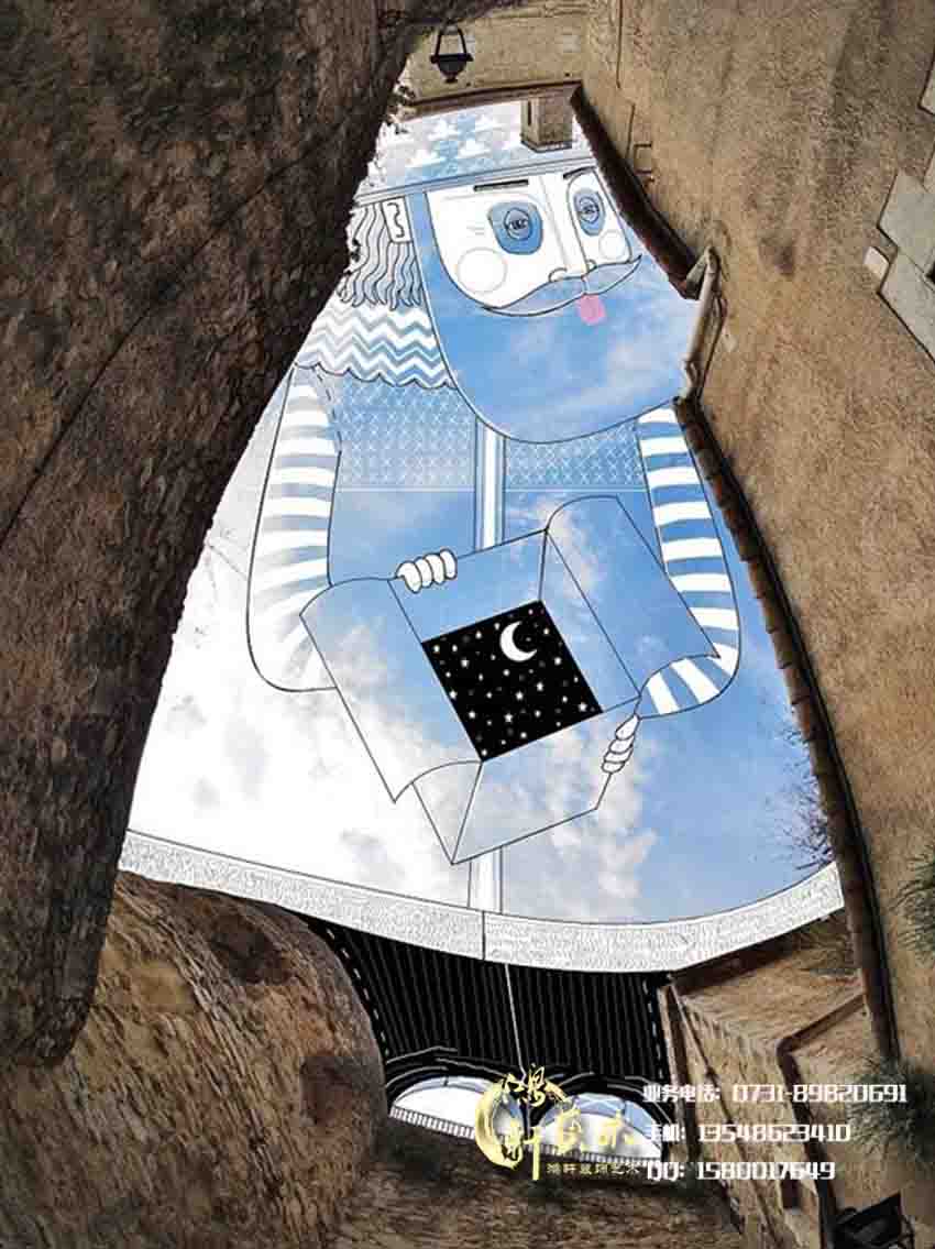 天空墻繪