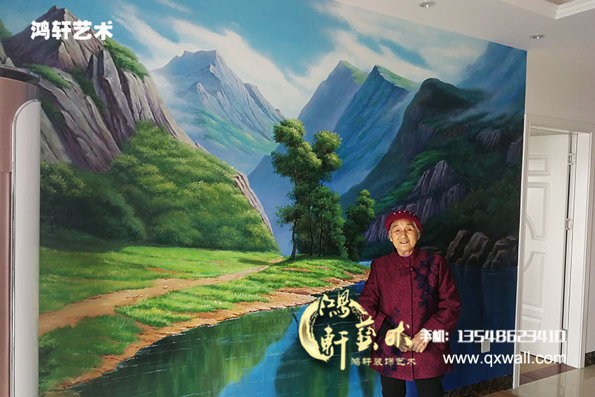 長沙沙發(fā)背景墻繪