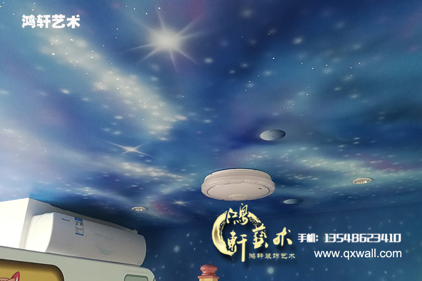 漂亮的天頂星空